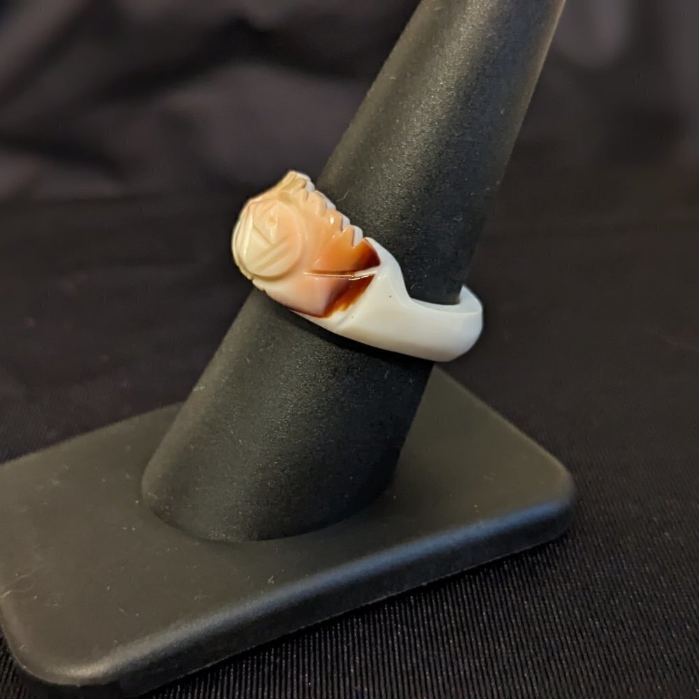 Hand-Carved Sea Shell Ring - Picture 9 of 13